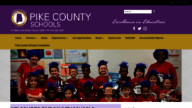What Pikecountyschools.com website looked like in 2020 (3 years ago)