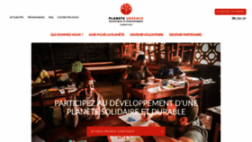 What Planete-urgence.org website looked like in 2020 (3 years ago)