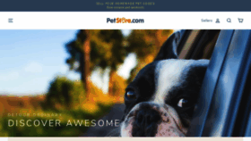 What Petstore.com website looked like in 2020 (3 years ago)