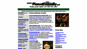 What Planetfriendly.net website looked like in 2020 (3 years ago)