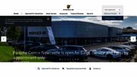 What Porschenewcastle.co.uk website looked like in 2020 (3 years ago)