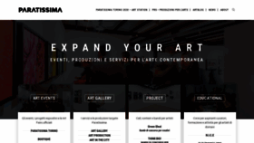 What Paratissima.it website looked like in 2020 (5 years ago)