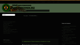 What Pogranichnik.ru website looked like in 2020 (3 years ago)