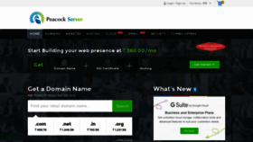 What Peacockserver.com website looked like in 2020 (3 years ago)