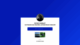 What Petercherlet.com website looked like in 2020 (3 years ago)