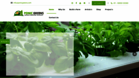 What Ponicgreens.com website looked like in 2020 (3 years ago)