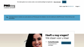 What Pnozorgverzekering.nl website looked like in 2020 (3 years ago)