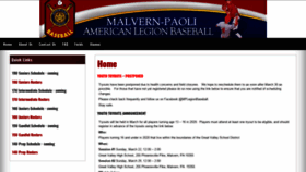What Paolilegionbaseball.org website looked like in 2020 (3 years ago)