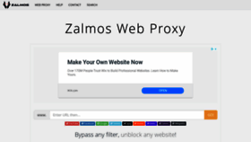 What Proxy.zalmos.com website looked like in 2020 (3 years ago)