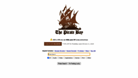 What Pirate-bays.net website looked like in 2020 (3 years ago)