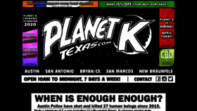 What Planetktexas.com website looked like in 2020 (3 years ago)