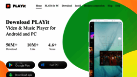 What Playit.app website looked like in 2020 (4 years ago)