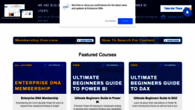 What Portal.enterprisedna.co website looked like in 2020 (5 years ago)