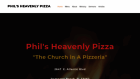 What Philsheavenlypizza.com website looked like in 2020 (3 years ago)