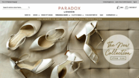 What Paradoxlondon.com website looked like in 2020 (3 years ago)
