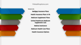 What Pahealthoptions.com website looked like in 2020 (3 years ago)