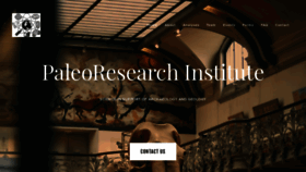 What Paleoresearch.com website looked like in 2020 (3 years ago)