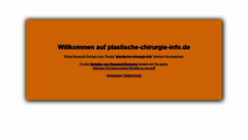 What Plastische-chirurgie-info.de website looked like in 2020 (3 years ago)