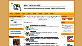 What Proradioantic.ro website looked like in 2020 (3 years ago)