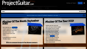 What Projectguitar.com website looked like in 2020 (3 years ago)