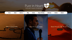 What Pureinheartireland.com website looked like in 2020 (3 years ago)