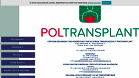 What Poltransplant.org.pl website looked like in 2020 (3 years ago)