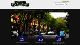 What Pleasantondowntown.net website looked like in 2020 (3 years ago)