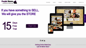 What Purplestores.in website looked like in 2020 (3 years ago)