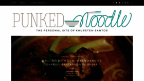What Punkednoodle.com website looked like in 2020 (3 years ago)