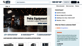 What Petraequipment.com.au website looked like in 2020 (3 years ago)