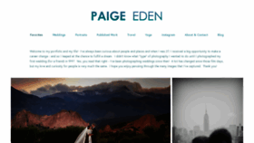 What Paigeeden.com website looked like in 2020 (3 years ago)