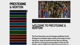 What Presteigne.org.uk website looked like in 2020 (3 years ago)