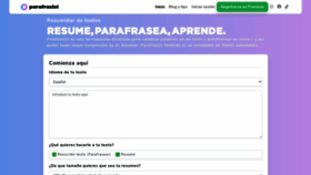 What Parafrasist.com website looked like in 2020 (3 years ago)