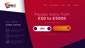 What Paydayuk.co.uk website looked like in 2020 (3 years ago)