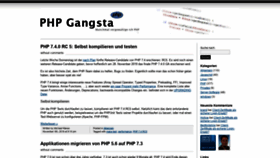 What Phpgangsta.de website looked like in 2020 (3 years ago)