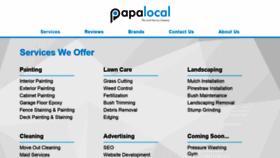 What Papalocal.com website looked like in 2020 (3 years ago)