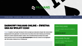 What Pasjans.net website looked like in 2020 (3 years ago)
