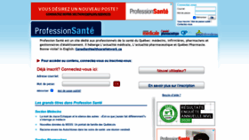 What Professionsante.ca website looked like in 2020 (3 years ago)