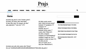 What Prajs.com website looked like in 2020 (3 years ago)