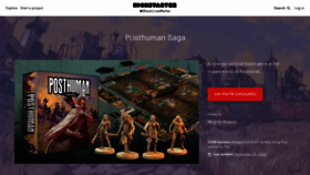 What Posthuman-saga.projectdomino.com website looked like in 2020 (3 years ago)