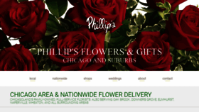 What Phillips-flowers.com website looked like in 2020 (3 years ago)