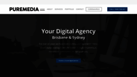 What Puremedia.com.au website looked like in 2020 (3 years ago)