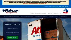 What Palmermoving.com website looked like in 2020 (3 years ago)