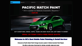 What Pacificmatchpaint.com website looked like in 2020 (3 years ago)