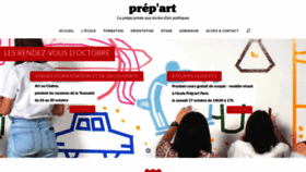 What Prepart.fr website looked like in 2020 (3 years ago)