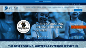 What Peakroofingconstruction.com website looked like in 2020 (3 years ago)