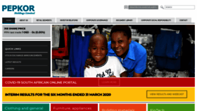 What Pepkor.co.za website looked like in 2020 (3 years ago)