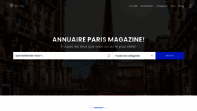 What Paris-magazine.com website looked like in 2020 (3 years ago)