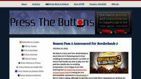 What Pressthebuttons.com website looked like in 2020 (3 years ago)
