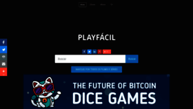 What Playfacil.com website looked like in 2020 (3 years ago)
